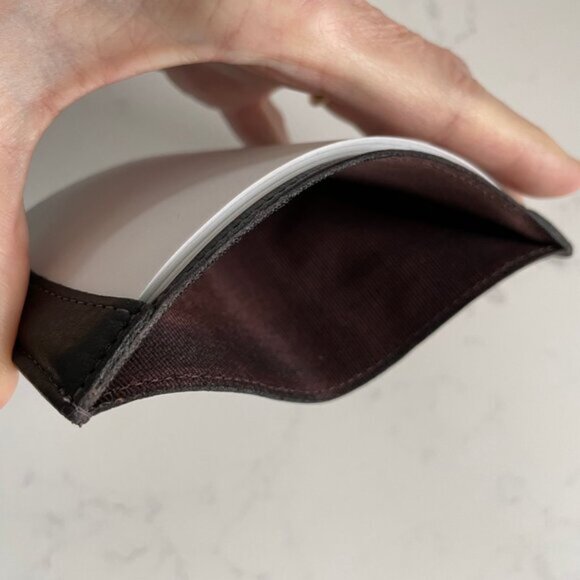 Vintage Luxury Genuine Leather Credit Card Notes Holder Brown Sz OS NWOT - Picture 4 of 8